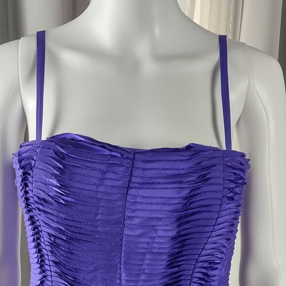 Calvin Klein Purple, Above Knee, Bodycon Cocktail, Prom Semi Formal Dress Size 6 - Picture 3 of 11